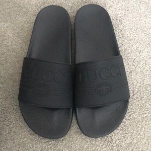 Auth, NEW Gucci SLIDES 10 men’s dust bag, box tags
